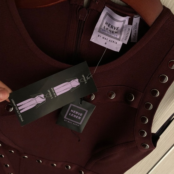 Herve Leger "Jaclyn" Snap Bandage Dress - NWT - Picture 7 of 8